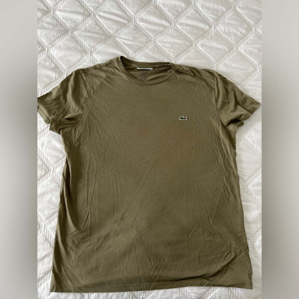 Lacoste green shirt size large